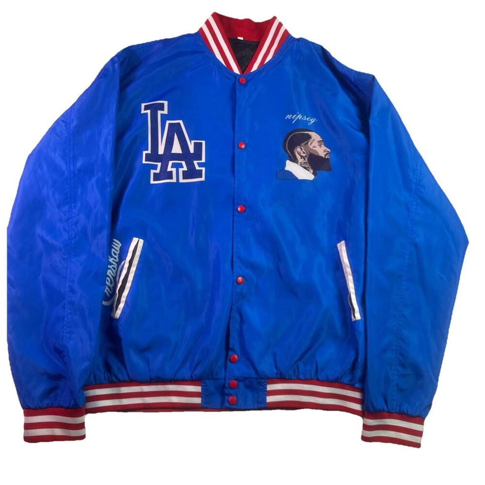 RARE Nipsey Hussle LA Crenshaw THE MARATHON CONTINUES Men’s Jacket Size XL